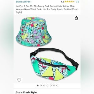 Throwback Fanny Pack & Bucket Hat
